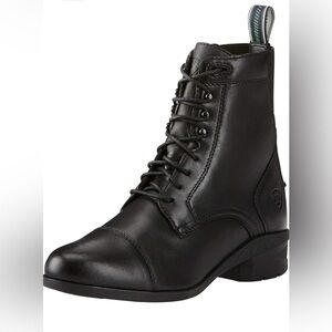 🐴 NWT Ariat Women's Black Lace Up Heritage IV Paddock Boot. Size 10 🐴